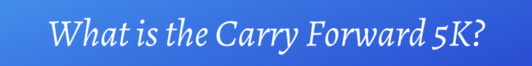 Graham Auto Repair - What is the Carry Forward 5K?